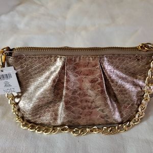 Chico's Aja Clutch - New with tags Bronze color
